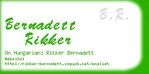 bernadett rikker business card